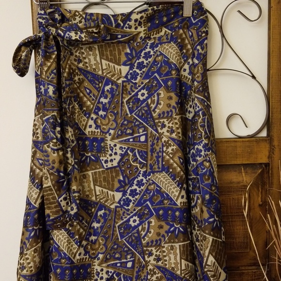 Boho Wrap Skirt, reversible - Picture 3 of 7